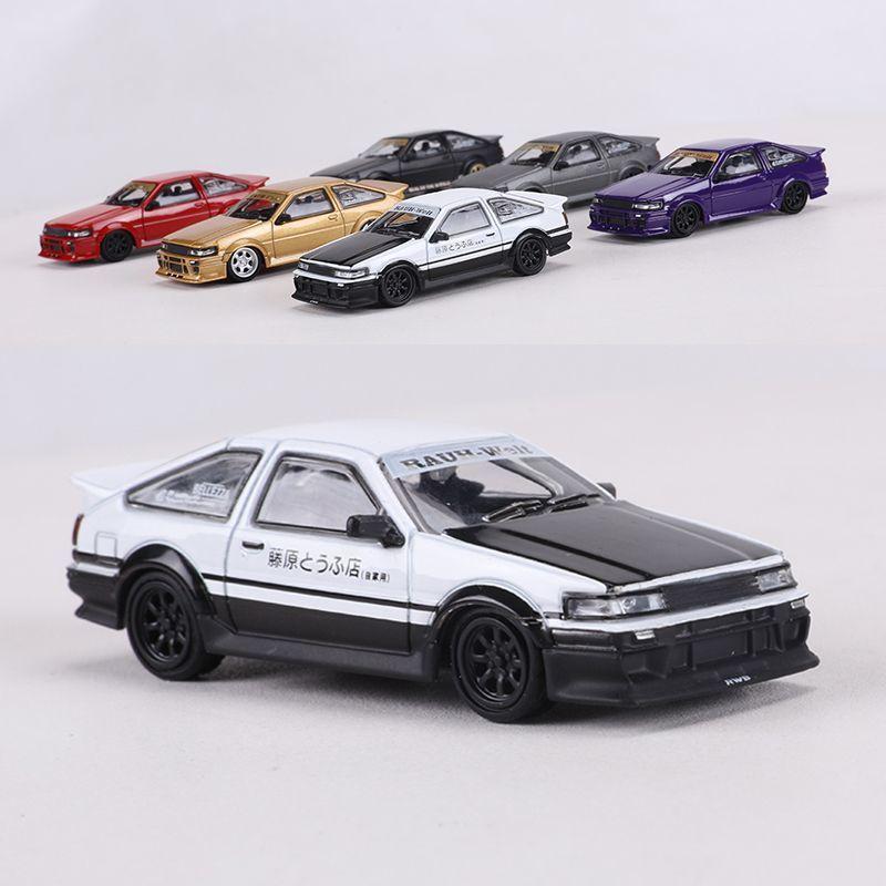 DCT 1:64 Toyota AE86 Wide-body Modified Version Car Model Collection High-end Simulated Alloy Die-casting Car Model
