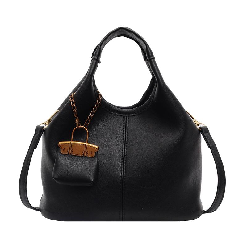 

Portable Tote Bag Women s New Large-capacity Fashion Shoulder Messenger Bag чёрный