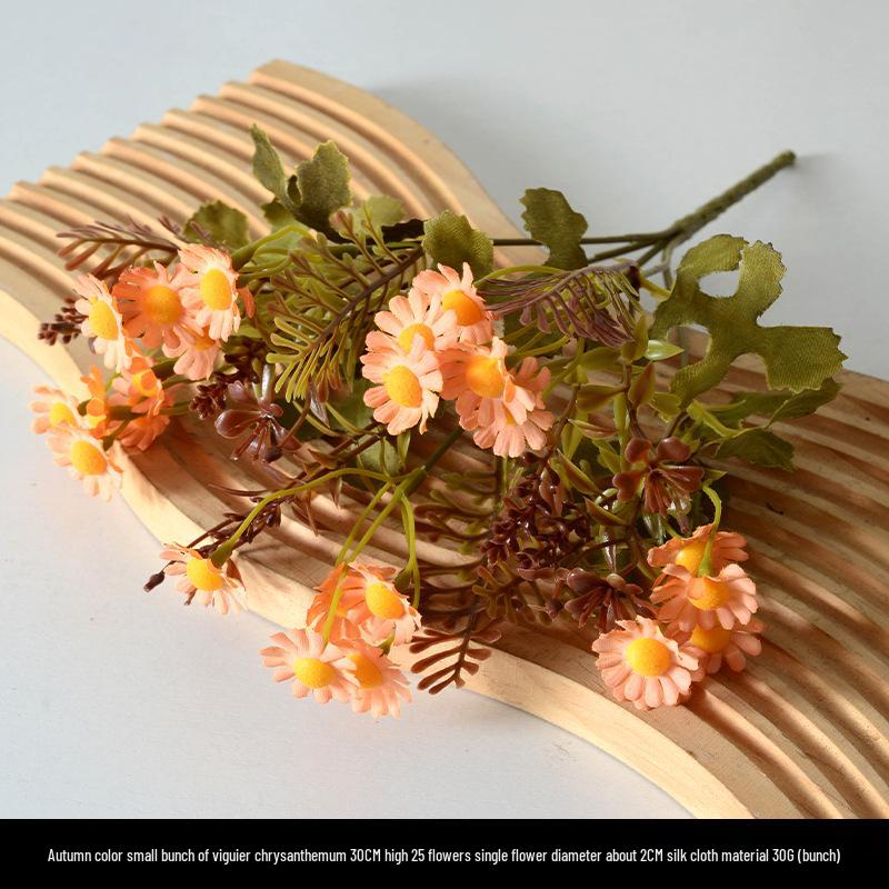 Orange-Themed Wedding Aisle Simulation Flower Arrangement - Artificial Home Decor Row Flowers