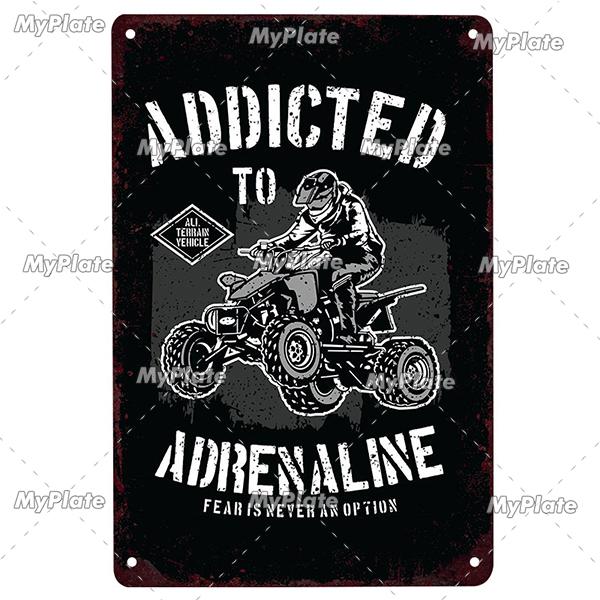 Cafe Racer Metal Sign Vintage Plaque Tin Sign Wall Decor For Garage Club Plate Crafts Ride Biker Poster Motorcycle