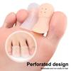 Foot Care Silicone Finger Toe Cap With Hole Wear Resistant Protector Cover Thumb Sleeve Corn Blisters Pain Relief Tube