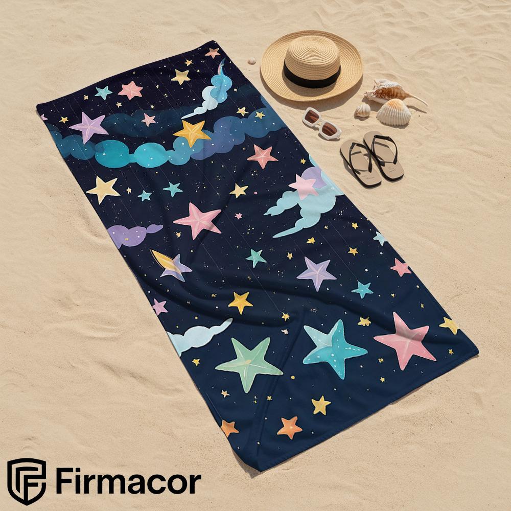 Paper Star Microfiber Beach Towel Quick Dry Sand Free Oversized Soft Absorbent Bath Towel for Swimming Pool Travel Gym