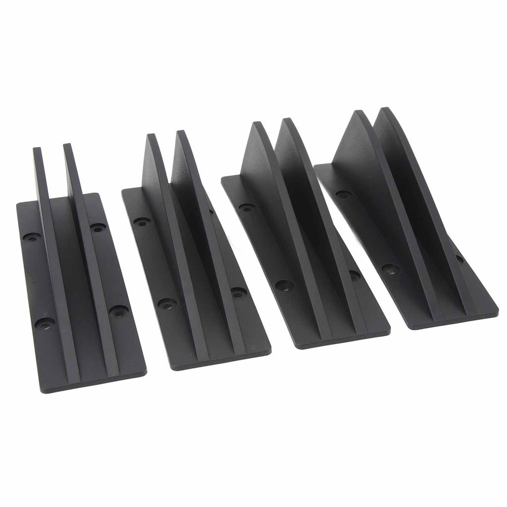 4PCS Car Rear Lower Spoiler Sporty Universal Rear Bumper Chassis Diffuser Lip Wing Splitter for 1 Series E90 E91 Black