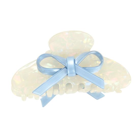 

Women Hair Claw Bowknot Flower Shape Anti-slip Teeth Hair Clip Large Size Back Head Shark Hair Claw Party Travel Hair Accessories белый