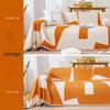 Schwarze Linien Chenille Sofabezug Stoff Sofadecke Universal Couch Handtuchbezug Staubdicht Sofakissenbezug