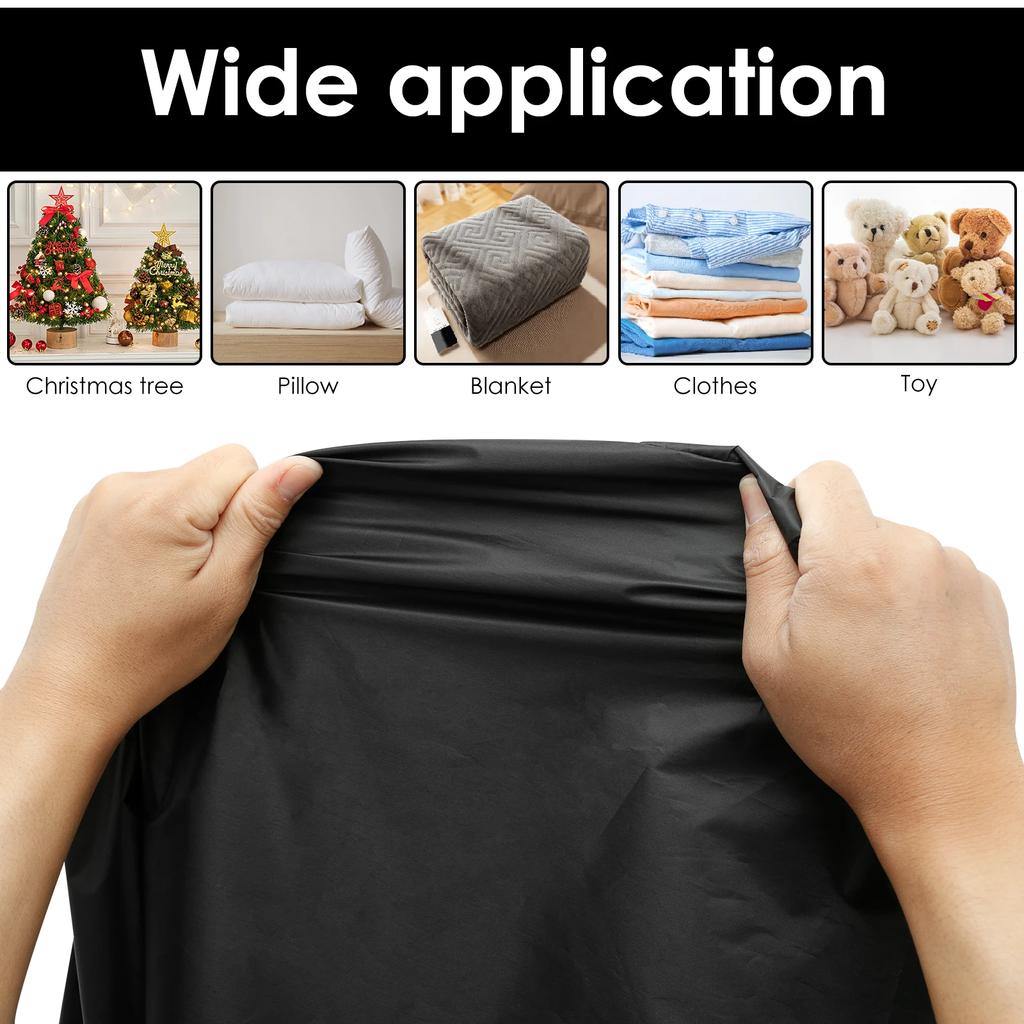 Cushion Storage Bag with Handles Large Capacity Furniture Protective Cover Outdoor Garden Waterproof Dustproof Organizer