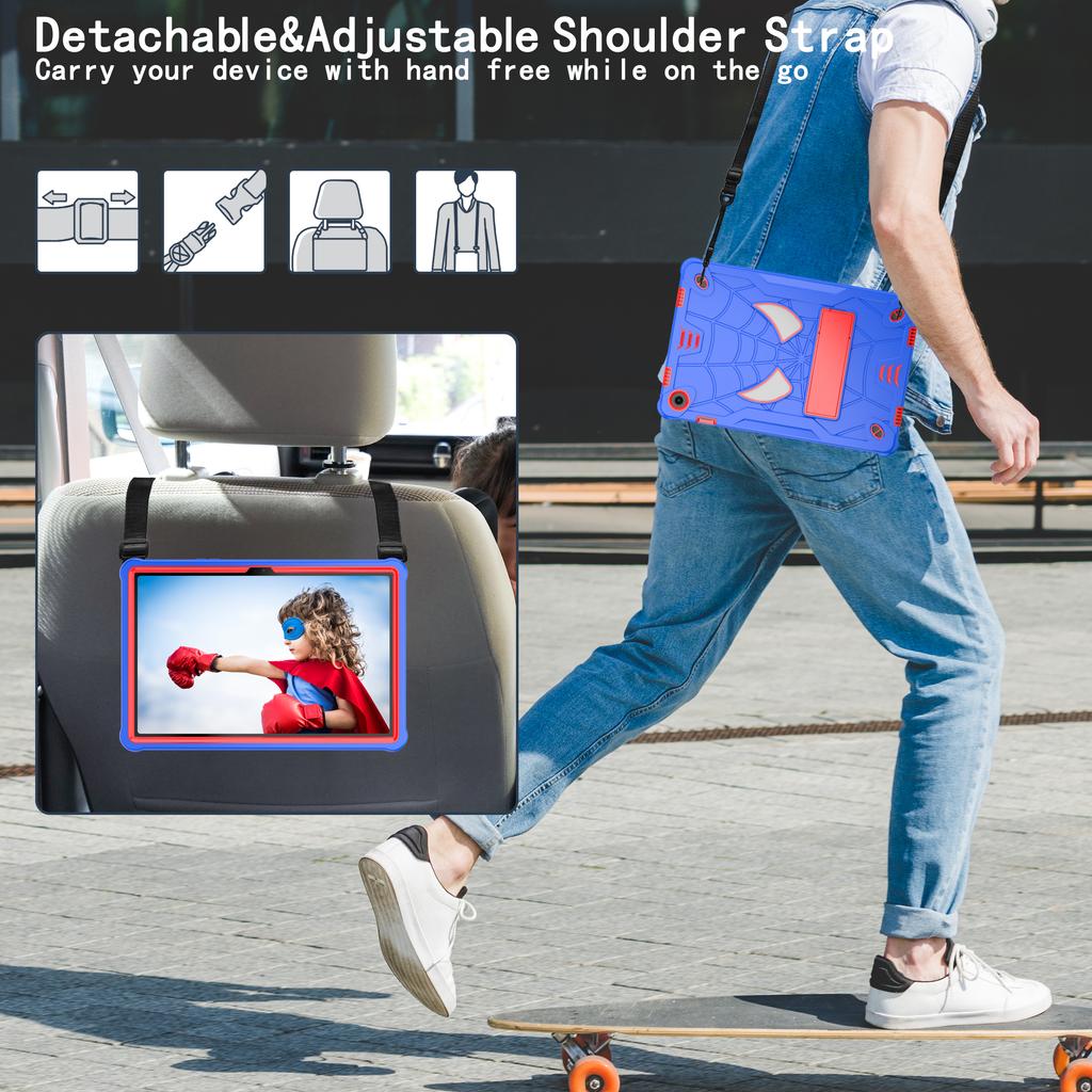 Case For Samsung Galaxy Tab A9 SM-X110 X115 X117 A9 Plus SM-X210 X216B X218U Shockproof Full Body Protect Stand Cover Kids Funda
