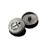 10Pcs Black Metal Coat Buttons Clothes Jacket Trench Coat Sweater Button Accessories Round Versatile Top Buttons Daquan