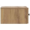 Wall Mounted Nightstand Artisan Oak 33 X 34.5 X 20 Cm