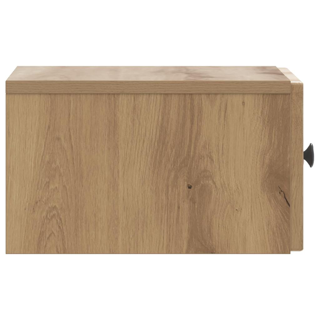 Wall Mounted Nightstand Artisan Oak 33 X 34.5 X 20 Cm