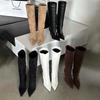 Retro Minimalist Pointed High-heeled Boots with Roman Style Trendy Temperament Fashionable and Versatile Women's Shoes