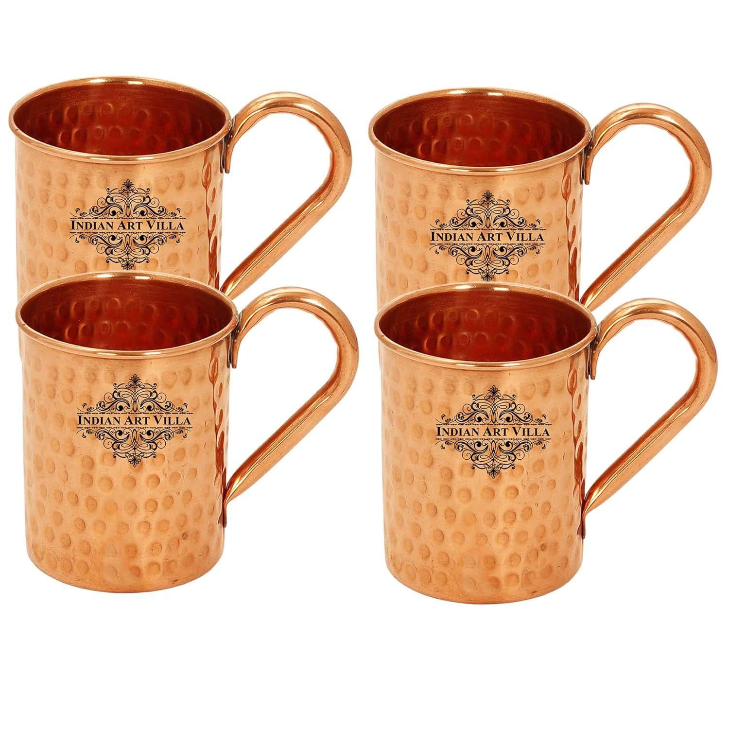 

Кружка для пива и коктейля «Московский мул» из чистой меди, прямой формы, кованого дизайна, лучшая для пивных коктейльных вечеринок, барная посуда, объем 415 мл, набор из 4 штук