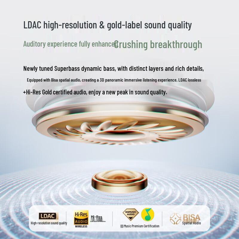 Baseus BS1 NC Half-In-Ear Active Noise Cancelling Wireless Bluetooth Earbuds