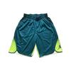 Color Block Logo Spliced Straight Leg Sports Basketball Shorts Men Shorts Blue 800921-301