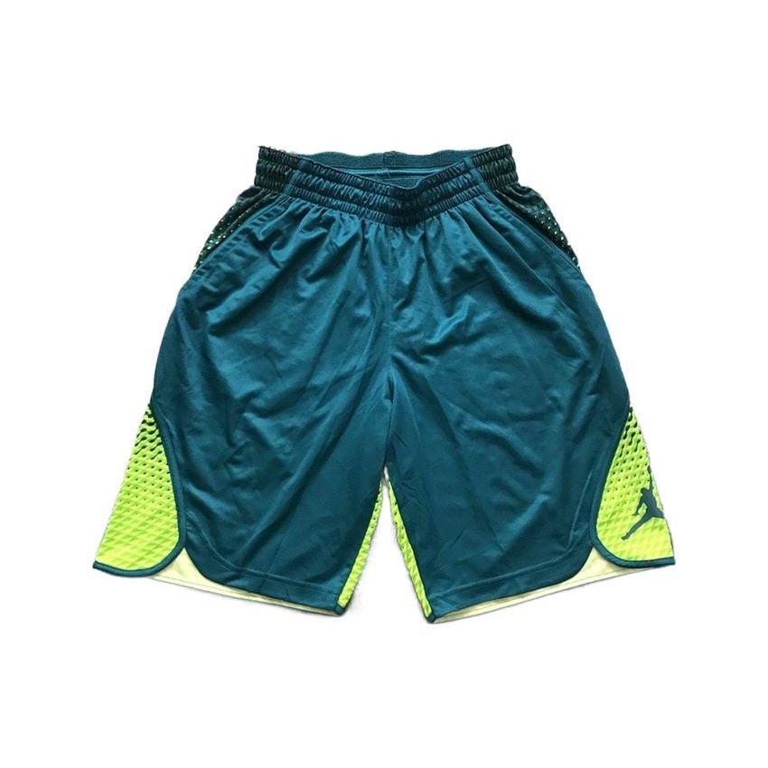 Jordan Kleurblok Logo Gesplitste Rechte Pijp Sport Basketbal Shorts Heren shorts Blauw 800921-301 M