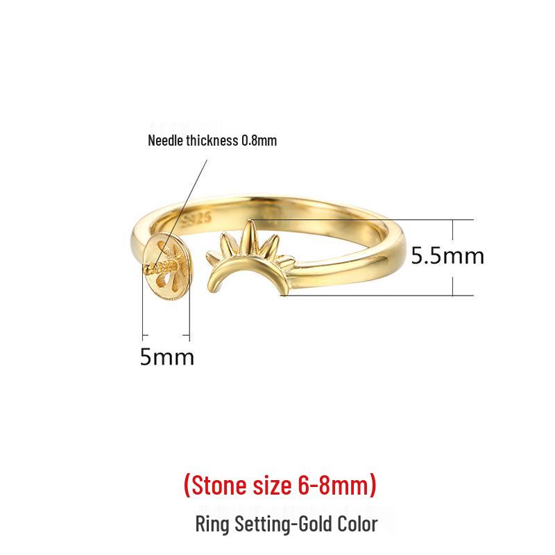 

Креативное кольцо из стерлингового серебра 925 пробы с жемчугом, бирюзой, янтарем и кристаллами клубники