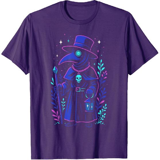 Pastel Goth Plague Doctor Men Women Kids Cottagecore T-Shirt