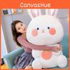 Peach Cartoon Rabbit Plush Toy Stuffed Doll Animal Decoration Cute Kids Gift