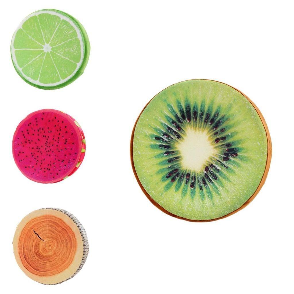 16" Fruit Design Couch Chair Pillow With Removable Cover And Soft Cushion
