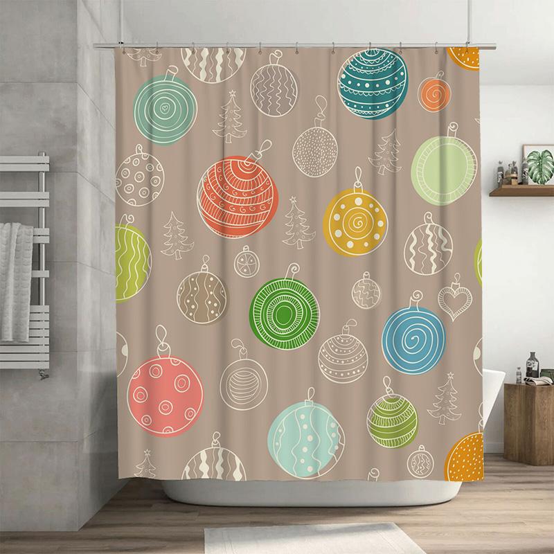 

Tu Bathroom Shower Curtain Vintage Floral Pattern Waterproof Fabric Decor For Tub W60H190(CM)-1 Pcs