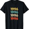 Nostalgia 1996 Birthday Unisex TShirt High Quality Crewneck Cotto Casual Style Allmatch Regular Short Sleeve Graphic Tshirts