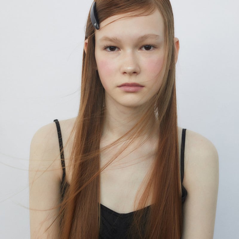 

DNINI Classic oval barrette S(Black) Black