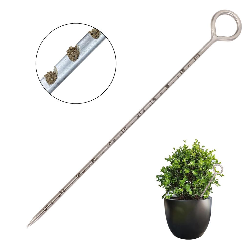 14inch Soil Probe Humidity Meter Soil Sample Probe Stainless Steel Soil Probe Rod for Garden Plant Farm