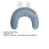 Cat Dog Neck Pillow U-shaped Cute Rabbit Ears Soft Rebound Smooth Zipper Pet Neck Support Washable Pet Pillow