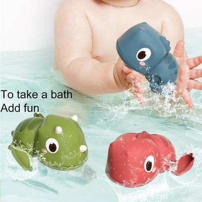 Clockwork Water Toy Easy-carrying Safe ABS Dinosaurs Wind-up Water Play Toy for Kids
