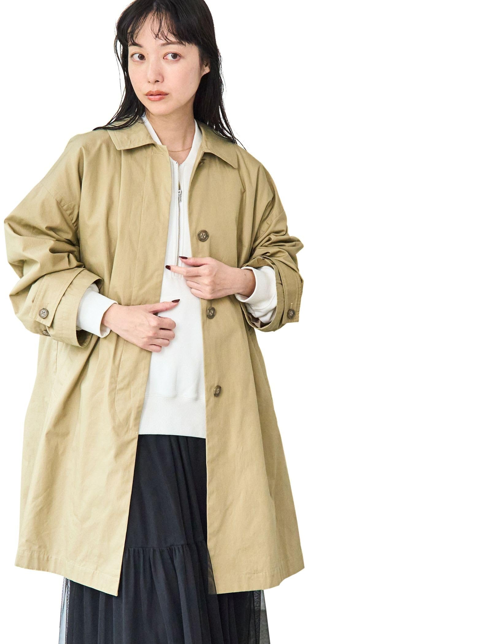 

Квадратный тренч Cohen 76606420176 2300 БЕЖЕВЫЙ СВОБОДНЫЙ (23)