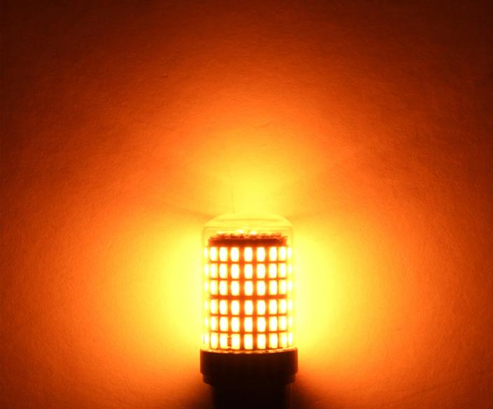 T20 7443 W21/5W 144SMD Amber LED Canbus Turn Signal Indicator Light Bulbs 12V,2pcs.