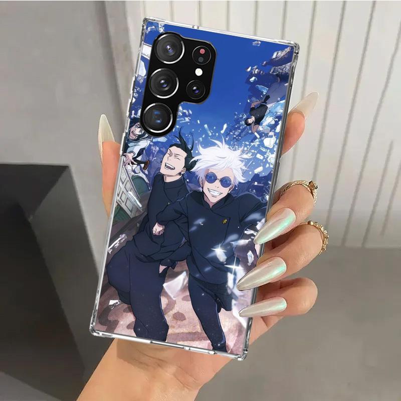 

Jujutsus Geto Suguru Phone Case for Samsung Galaxy S26 S24 S23 Ultra S25 Edge S22 S21 Plus S20 FE + Soft Print Shell Funda Galax Samsung S20 Plus