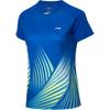 Comfortable Round Neck Short Sleeve T-Shirt Women Tops Crystal-Blue AAYQ074-1