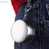 Collapsible Stainless Steel Shot Glass - Foldable Pocket Cup with Keychain, Portable Drinking Cup for Travel/Outdoor