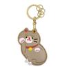 Leather Fruit Kitty Access Card Holder Maneki-neko Access Control Card Pendant  Car Key Pendant