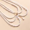Blingbling Waist Belt Stylish Multilayer Pearls Waist Chain Belt Elaborate Chain Belly Chain for Belly Dance Waist Chain