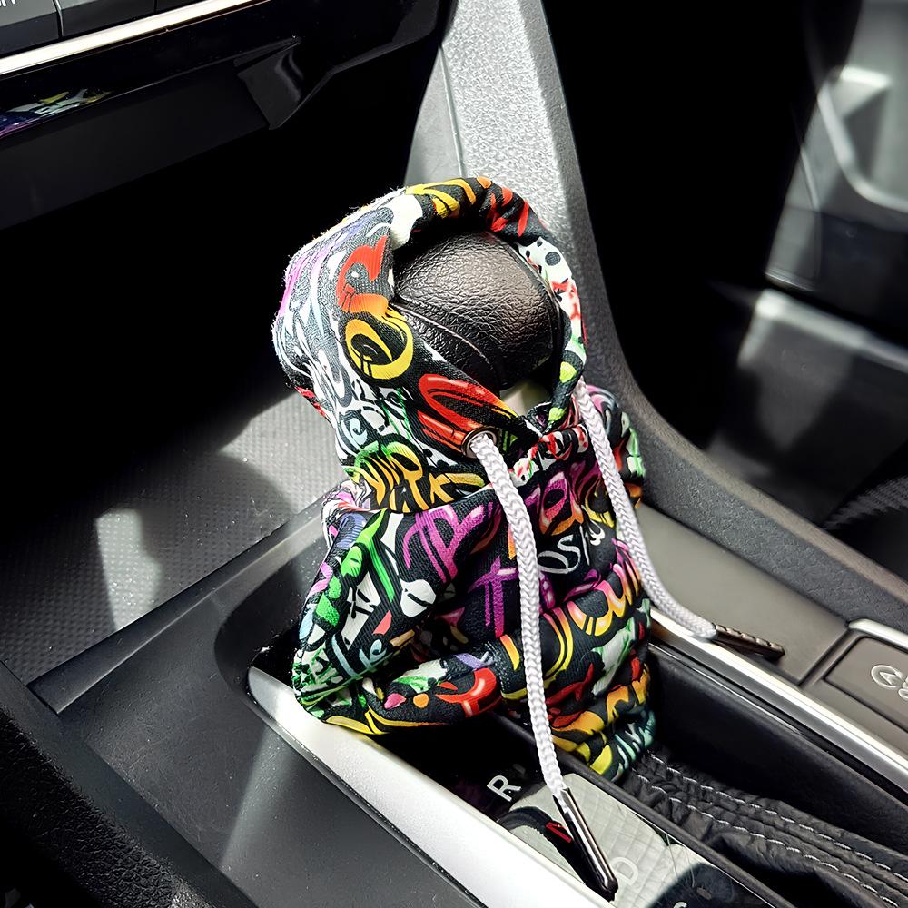 Car Gear Shift & Handbrake Knob Protective Cover – Decorative Hooded Design