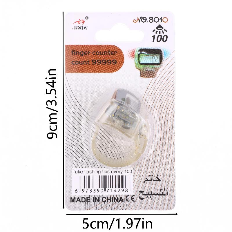 Fingerzähler Klick Manuell Digitaler Klicker Mini LCD Digitaler Hand Zählzähler 100 Blinkender Zähler 5-stellige Nummer Zählung Klicker