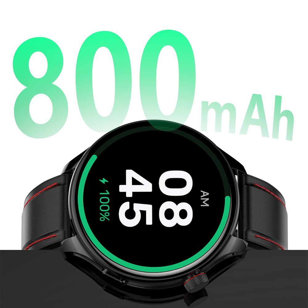 800mAh Large Battery 1.75" AMOLED Fitness 110+ Sports Modes BT Call Health Monitor Outdoor GPS Sports Tracking Smartwatch Men