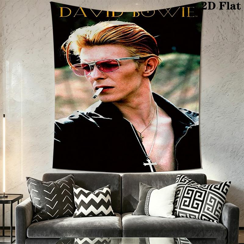 David Bowie Wall Tapestry Art Tapestry Background Cloth Fashion Print Background Cloth Wall Decoration Atmospheric Background Cloth