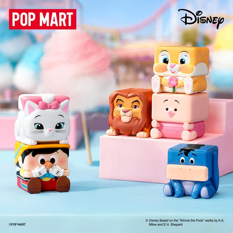POP MART POP CUBE 2 Character Figure Mystery Boxes Single Mystery Box/Full Box 9 Pcs PPMT-2512-0041