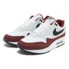 Nike Air Max 1 Dark Team Red Erkek Spor Ayakkabı Beyaz Siyah Saf-Platin FD9082-106