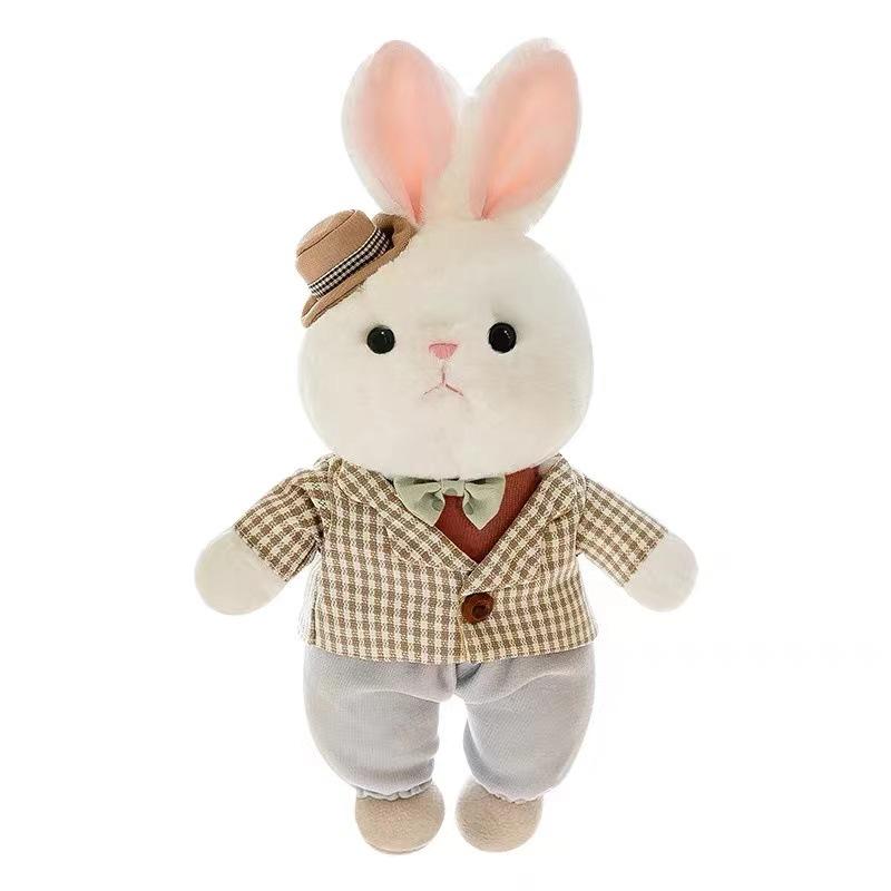 Cute Love Bear Teddy Bear Couple Little White Rabbit Couple Giving Birthday Gifts To Men and Women Valentine's Day Partner