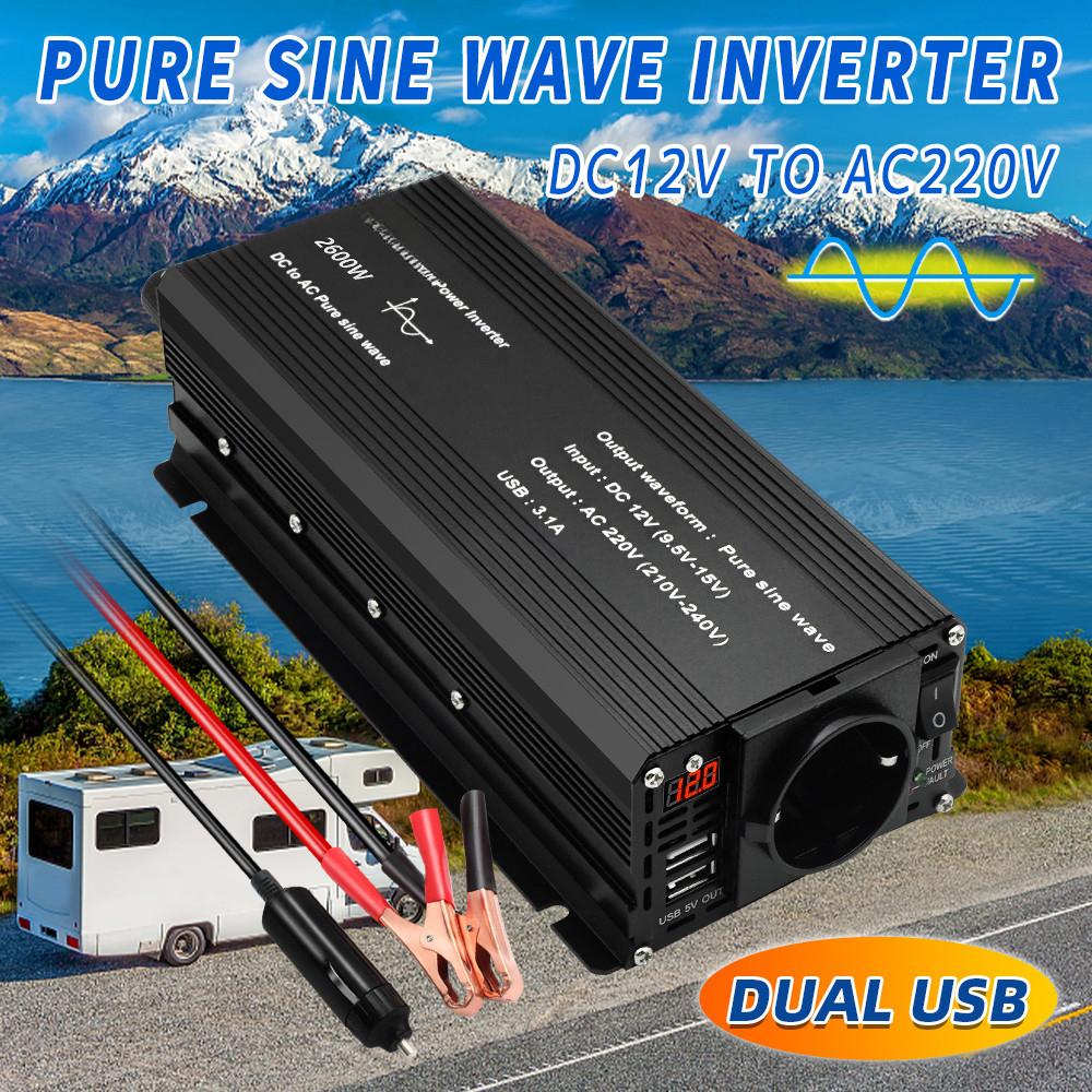 Pure Sine Wave Universal Socket Inversor Outdoor Travel High Power Converter Portable Power Inverter