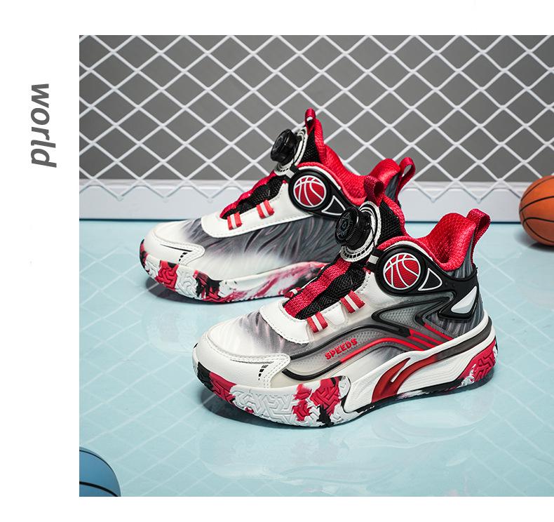 Wasserdichte Leder-Basketballschuhe für Jungen, Herbst/Winter 2025: Weiche Sohle, Reibungsgeräusch, Strapazierfähige und verschleißfeste Sport-Laufschuhe.