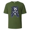 T-shirt à Imprimé Ours Buvant T-shirts d'Été Pour Hommes Femmes 100% Coton Col Rond Surdimensionné Décontracté Manches Courtes Streetwear Haut Basique
