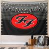"Foo Fighters Band Red Logo Design" Pattern Wall Hanging Tapestry Decorative Tapestry Home Decor for Bedroom and Living Room