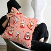 Maneki Neko Rich Luck Money Cat Personalized Pillow Cover Kids Bedroom Wild Party Decor Pillowcase kid Birthday shower Gift