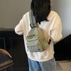 Versatile cloth bag women's summer new fashion niche design messenger bag casual multi-functional backpack