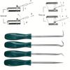 4 pieces of professional oil seal removal tools, mini seal hook set, special shape sealer, automotive sealant extractor, engine repair tools
